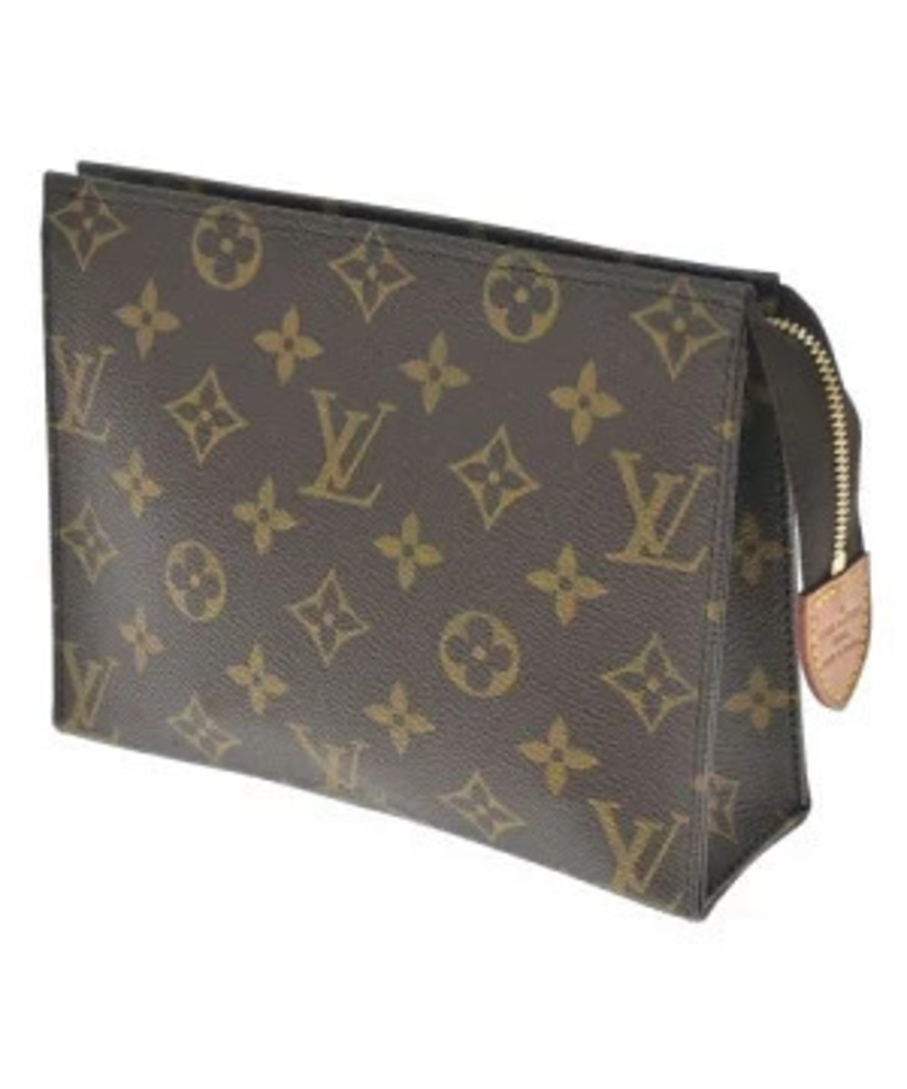 LOUIS VUITTON Pouch Clutch Brown All over pattern